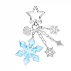 Blue Snowflake Bag Charm