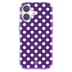 Violet Glow Polka Dot iPhone Case
