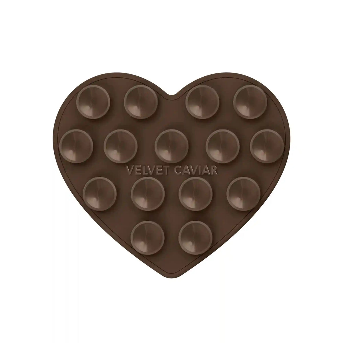 Espresso Brown Heart MagSafe MightyGrip